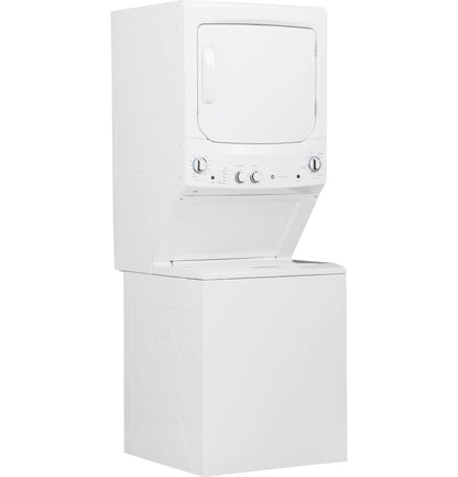 GE Unitized Spacemaker 3.8 DOE cu. ft. Stainless Steel Washer and 5.9 cu. ft. Gas Dryer