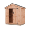 Outdoor Living Today 6x4 Western Red Cedar Space Master Shed Double Door with Cedar Roof