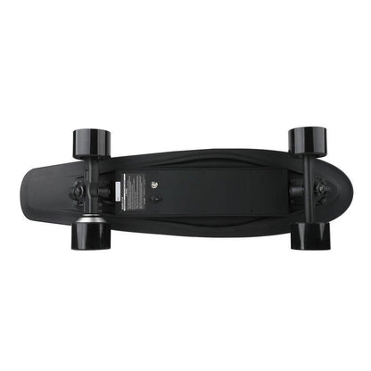 Voyager Neutrino Black Electric Standard Skateboard 72mm Wheels. with Bluetooth Remote for Kids