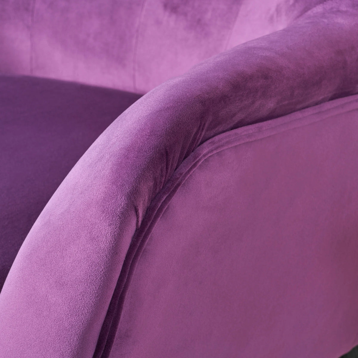 Noble House Simon Velvet Wingback Chair, Purple