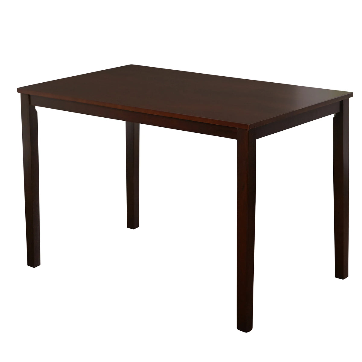 TMS Metropolitan 5-Piece Wood Farmhouse Upholsered Dining Set with Table and Chairs, Espresso