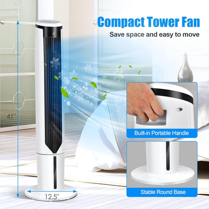Giantex Evaporative Air Cooler, Floor Standing Portable Air Cooler Fan, Quiet Cooling for Bedroom/Living Room/Office