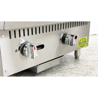 NSF 36 in. Commercial Griddle 90,000BTU Gas Griddle, 3 Burner Heavy-Duty Stainless Steel Countertop Griddle