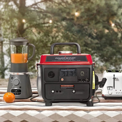 PowerSmart 1200W Portable Generator, Inverter Generator, Gasoline Powered Portable Generator, Low Noise，PS50