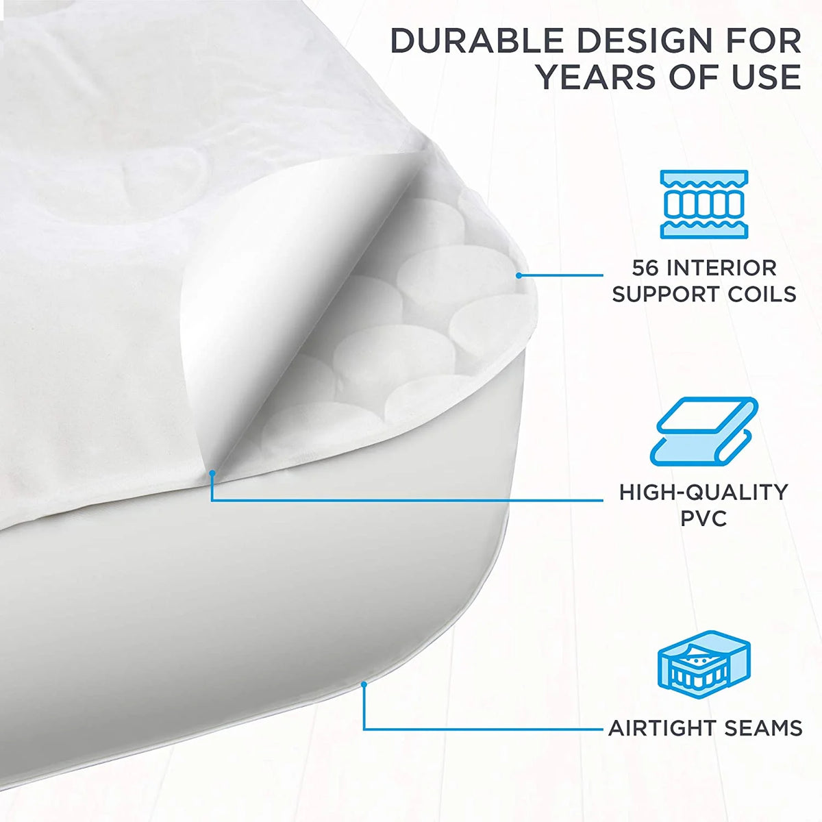 Ivation EZ-Bed 10 in Portable Air Beds with Built-in Pump, Full