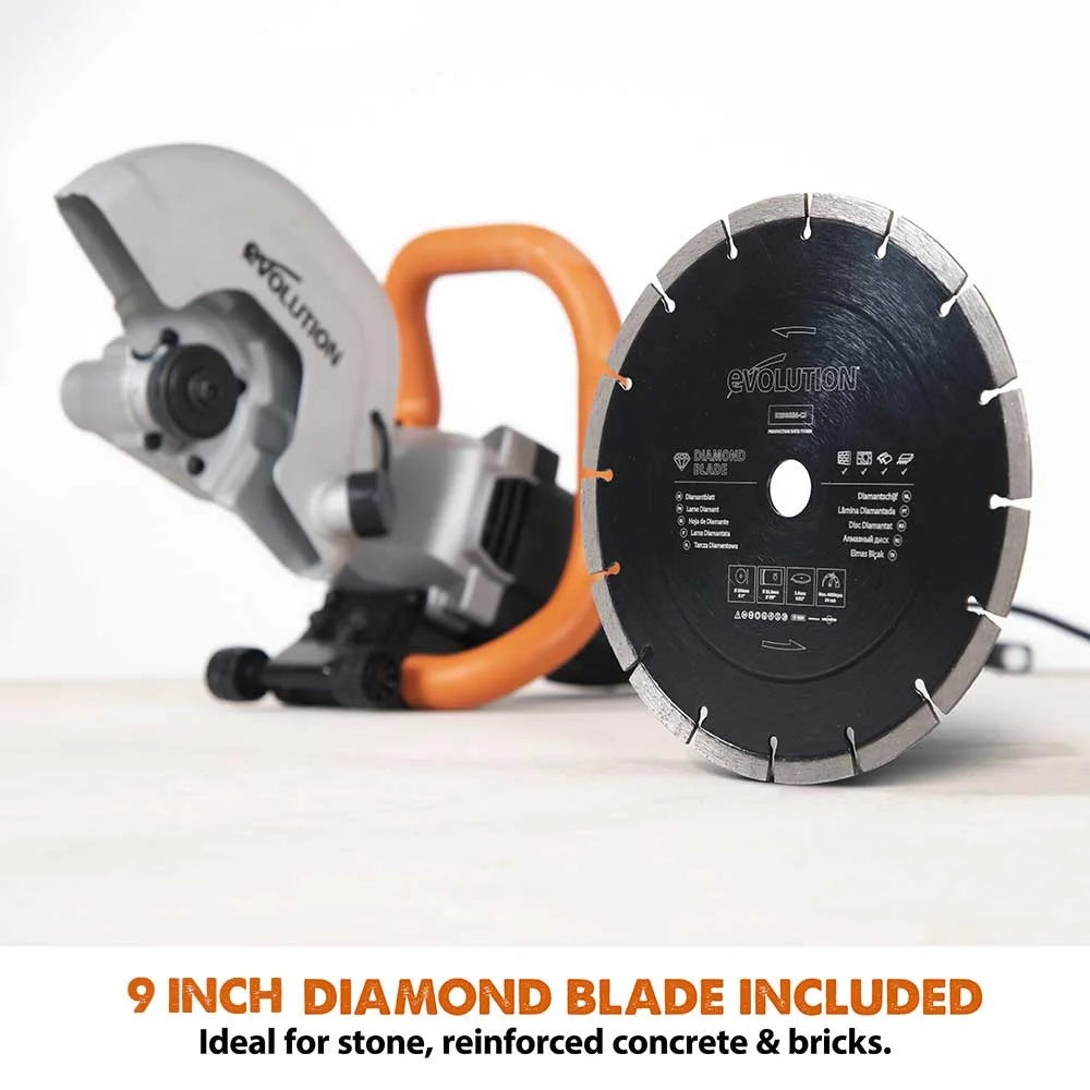 Evolution Power Tools 9 in. Electric Concrete Saw