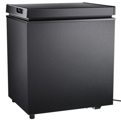 Auseo 2.5 cu. ft. Chest Freezer with 2 baskets Free Standing Top open Door Deep Compact Freezer Suitable for Home/RV/Kitchen/Office-Black