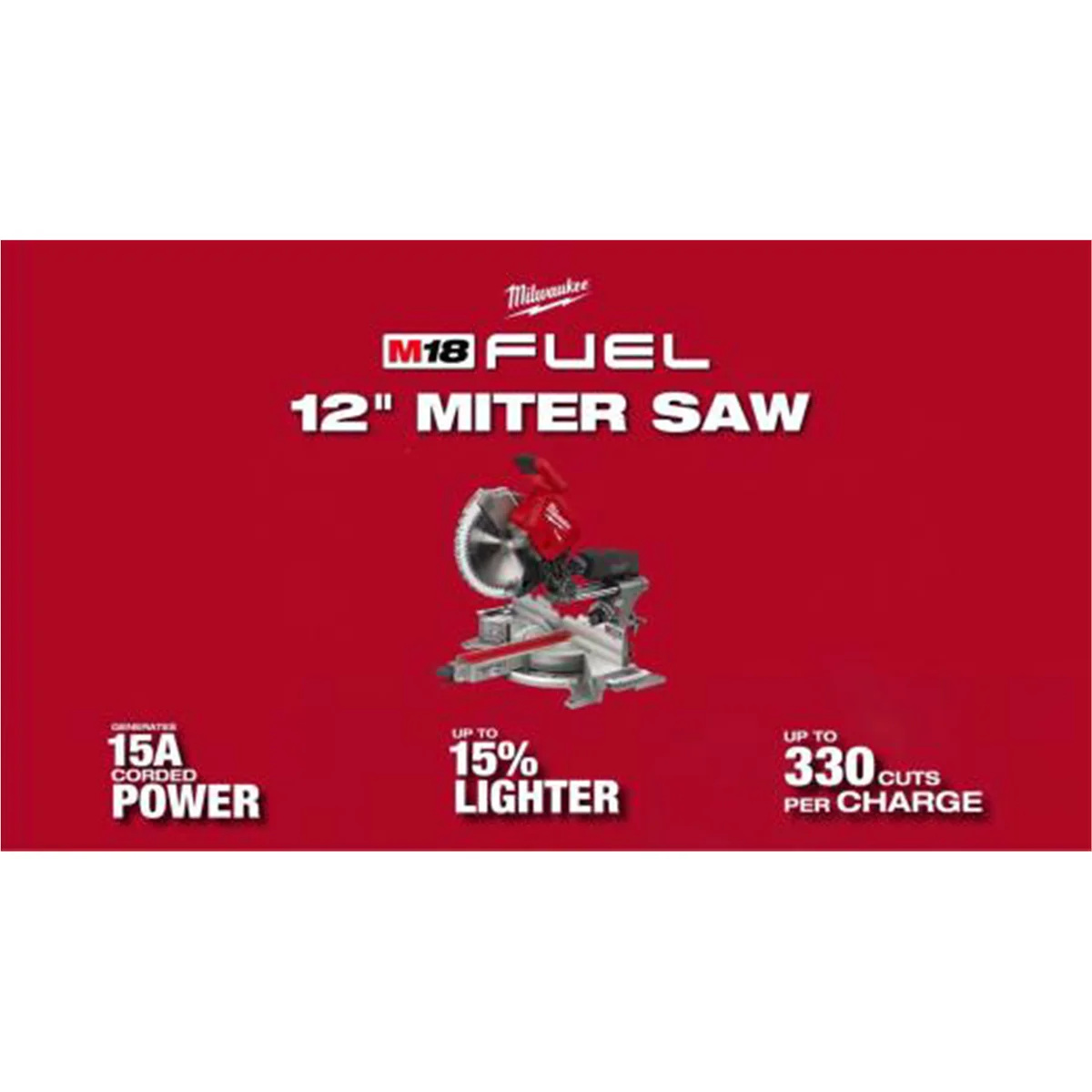 Milwaukee 2739-20 M18 FUEL 12" Dual Bevel Sliding Compound Miter Saw