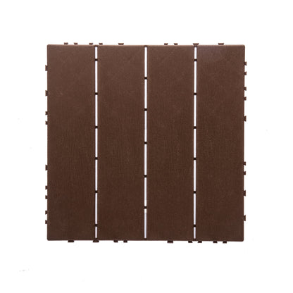 76-Pack 11.42"x11.42" Plastic Interlocking Deck Tiles - 68.80 Sq.Ft Outdoor Plastic Flooring Super Durable & Waterproof All-Weather Indoor/Outdoor Use Eco-Friendly Non-Toxic Material