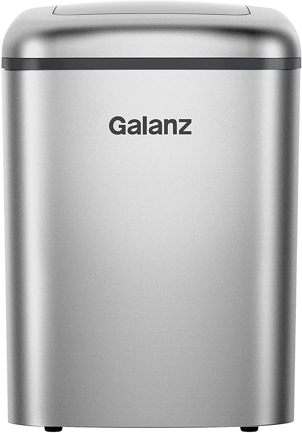 Galanz Portable Countertop Electric Maker Machine 26 lbs in 24 Hours, 9 Bullet Shaped Cubes Ready in 9 Minutes, 2 Ice Sizes, Perfect for Parties & Home Bar, 2.1 L, Retro Red