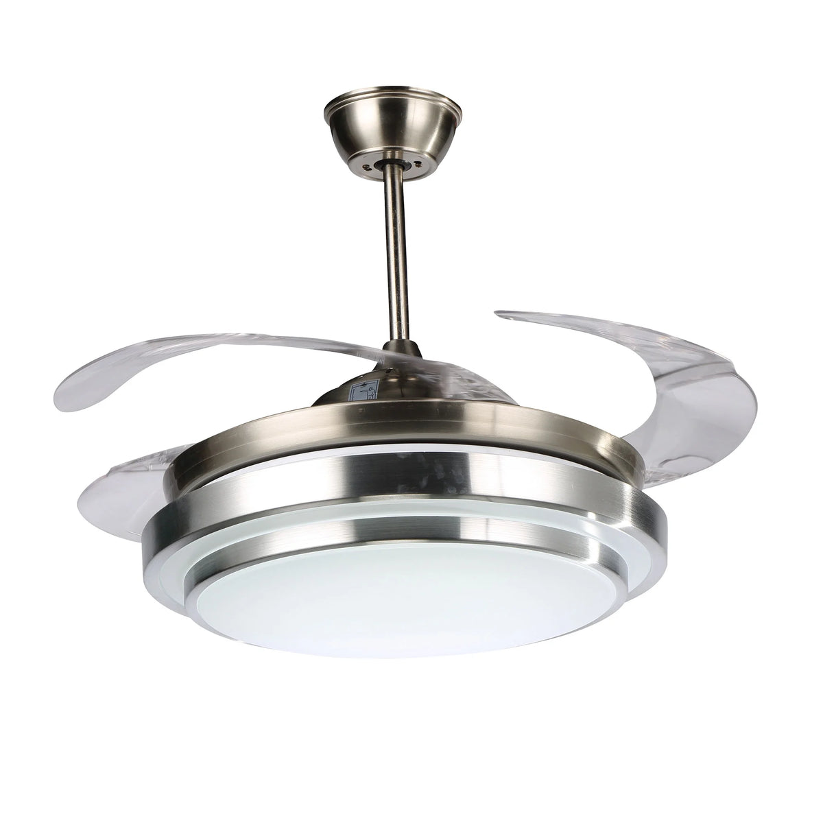 42" Retractable LED Ceiling Fan with Remote Control and Light Kit Included