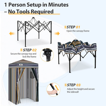 EAGLE PEAK Flex Ultra Compact 4 ft x 4 ft Pop-up Changing Room Canopy, Portable Privacy Cabana
