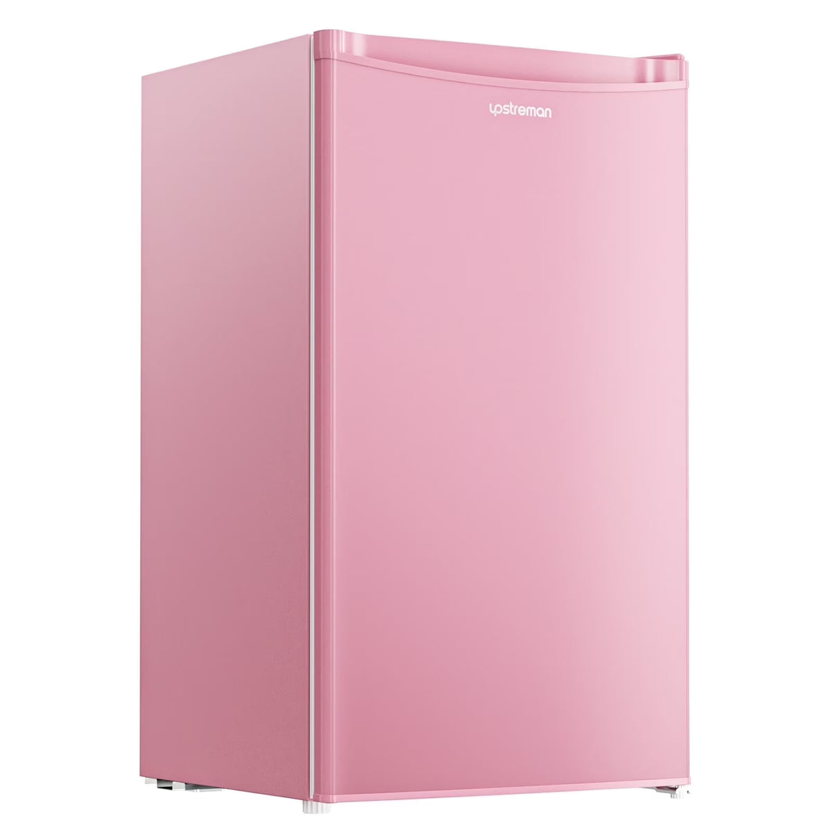 Upstreman 3.2 Cu.Ft. Mini Fridge with Freezer Single Door Small Refrigerator Adjustable Thermostat Compact Fridge with Reversible Door, Low Noise, BR321 Black