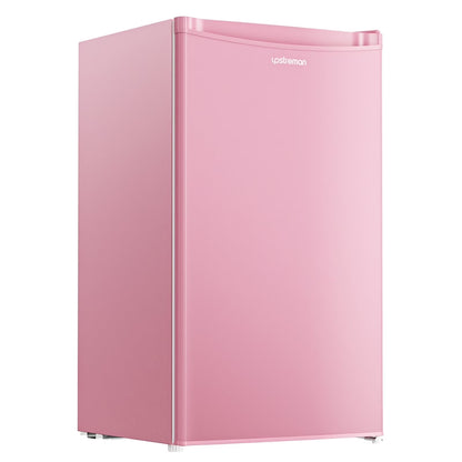 Upstreman 3.2 Cu.Ft. Mini Fridge with Freezer Single Door Small Refrigerator Adjustable Thermostat Compact Fridge with Reversible Door, Low Noise, BR321 Black