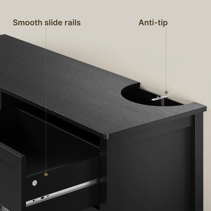 White Dresser, Lofka 6 Drawer Dresser for Bedroom, Chests of Drawers for Living Room, White?? Brown
