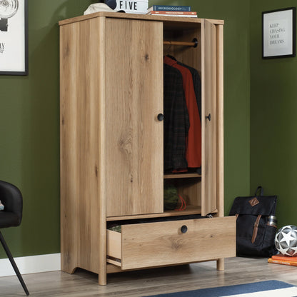 Sauder Dover Edge Armoire, Glacier Oak Finish