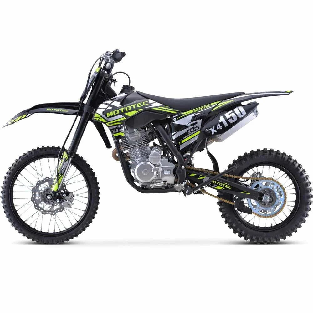 MotoTec X5 250cc 4-Stroke Gas Dirt Bike Black