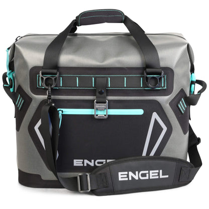 ENGEL Soft Sided Cooler HD20 - 22 Qt, 24 Cans, Dark Gray/Orange