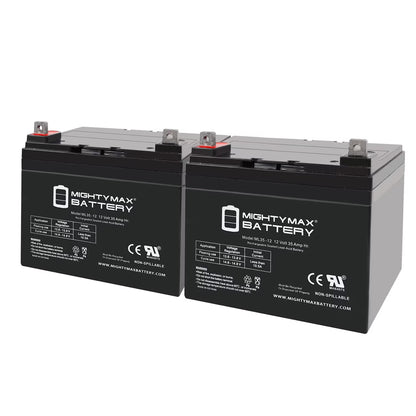 12V 35Ah Wheelchair Battery for Pride Mobility Jazzy 1103 - 2 Pack