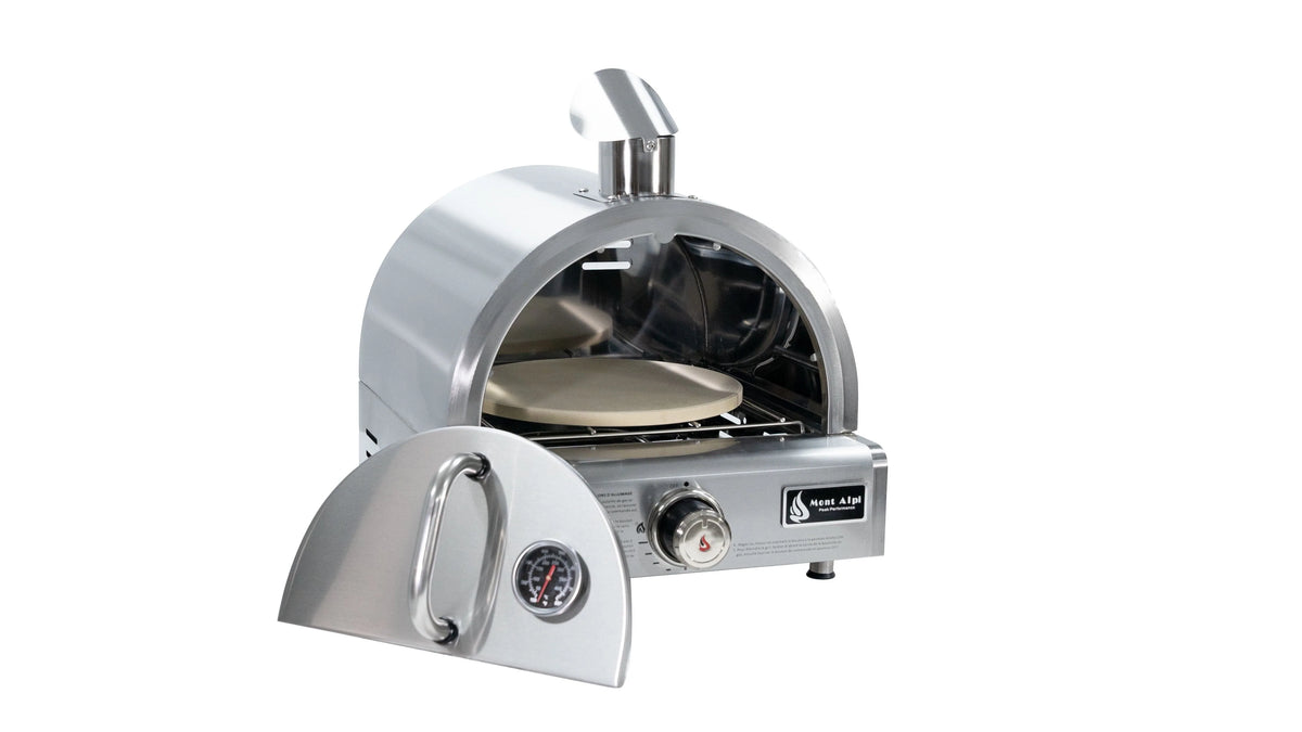 Mont Alpi MAPZ Table Top Gas Stainless Steel Large Portable Pizza Oven Cooker