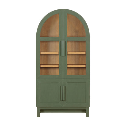Better Homes & Gardens Juliet Kitchen Rounded Arch Cabinet, Rich Black
