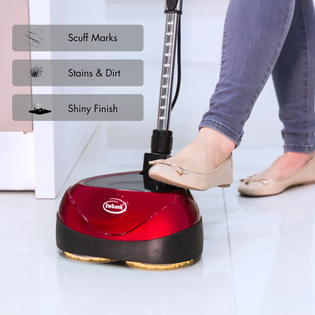 Ewbank 3-in-1 Floor Cleaner, Scrubber, and Polisher Machine, Lightweight, 2200 RPM, EP170