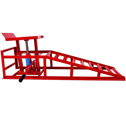 Riedhoff Hydraulic Car Ramps 2 Pack, 11000 LBS Max, Lift Height 9.48" to 16.21", Heavy Duty, Black