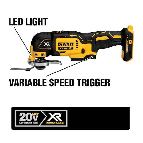 20V MAX Cordless 10 Tool Combo Kit with (2) 20V 2.0Ah Batteries, Charger, and Bag