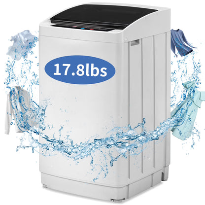 Ktaxon 17.8lbs Portable Fully Automatic Washing Machine W/ Drain Pump