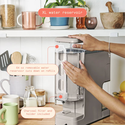 Beautiful Perfect Grind�?Programmable Single Serve Coffee Maker, White Icing by Drew Barrymore