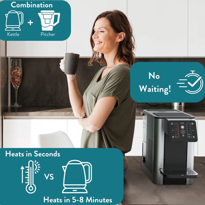 Aqua Optima Countertop Instant Hot & Cold Filtered Water Dispenser, Bottleless Water Cooler, Auto Dispense, No Installation Required