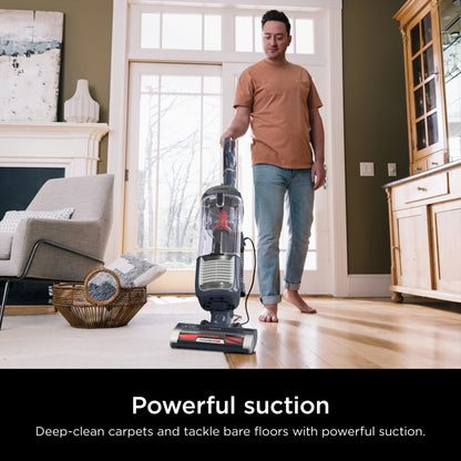 Shark Upright Vacuum, Rotator Pet, Pet Friendly, Bagless, PowerFins HairPro Brushroll, HEPA Filter, Odor Neutralizer, Hard Floor and Carpet, Swivel Steering, ZU100, Chimera