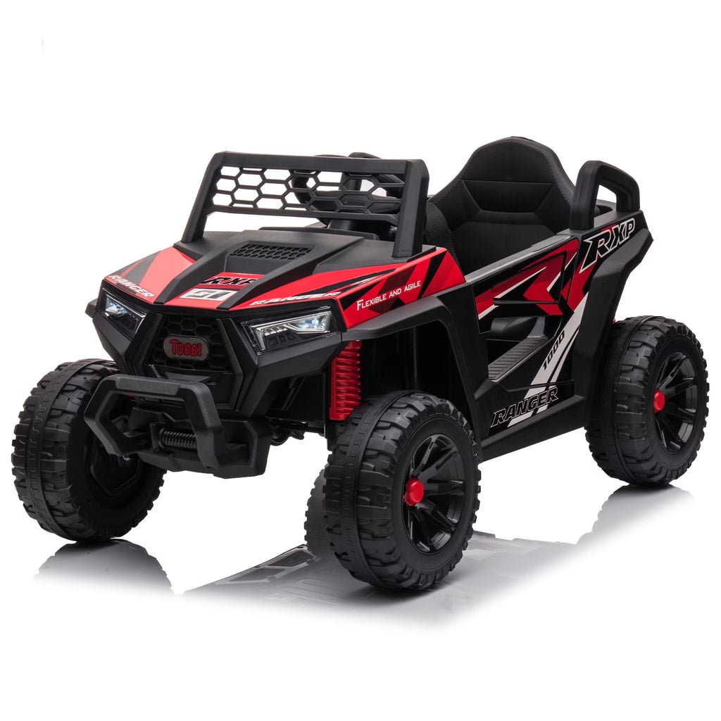 TOBBI 12V Kids Electric off-Road UTV Truck Car Battery Powered Ride on Toys for Girls with LED Headlights, Music, Horn
