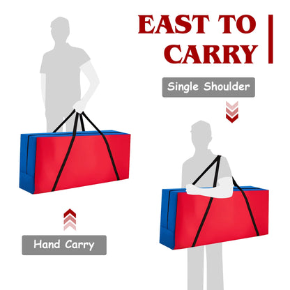 Costway Giant 4 in A Row Jumbo 4-to-Score Game Set W/Storage Carrying Bag for Kids Adult
