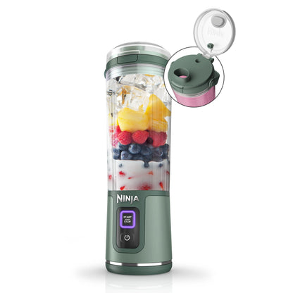 Ninja Blast Portable Blender, Cordless, 18oz. Vessel, Personal Blender for Shakes & Smoothies, BPA Free, Leakproof Lid & Sip Spout, USB-C Rechargeable, Dishwasher Safe Parts, Metallic Purple,