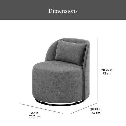 Better Homes & Gardens Juliet Modern Arch Swivel Accent Chair, Cream Boucle