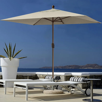 EliteShade Sunumbrella 6x6Ft Square Market Umbrella with Ventilation