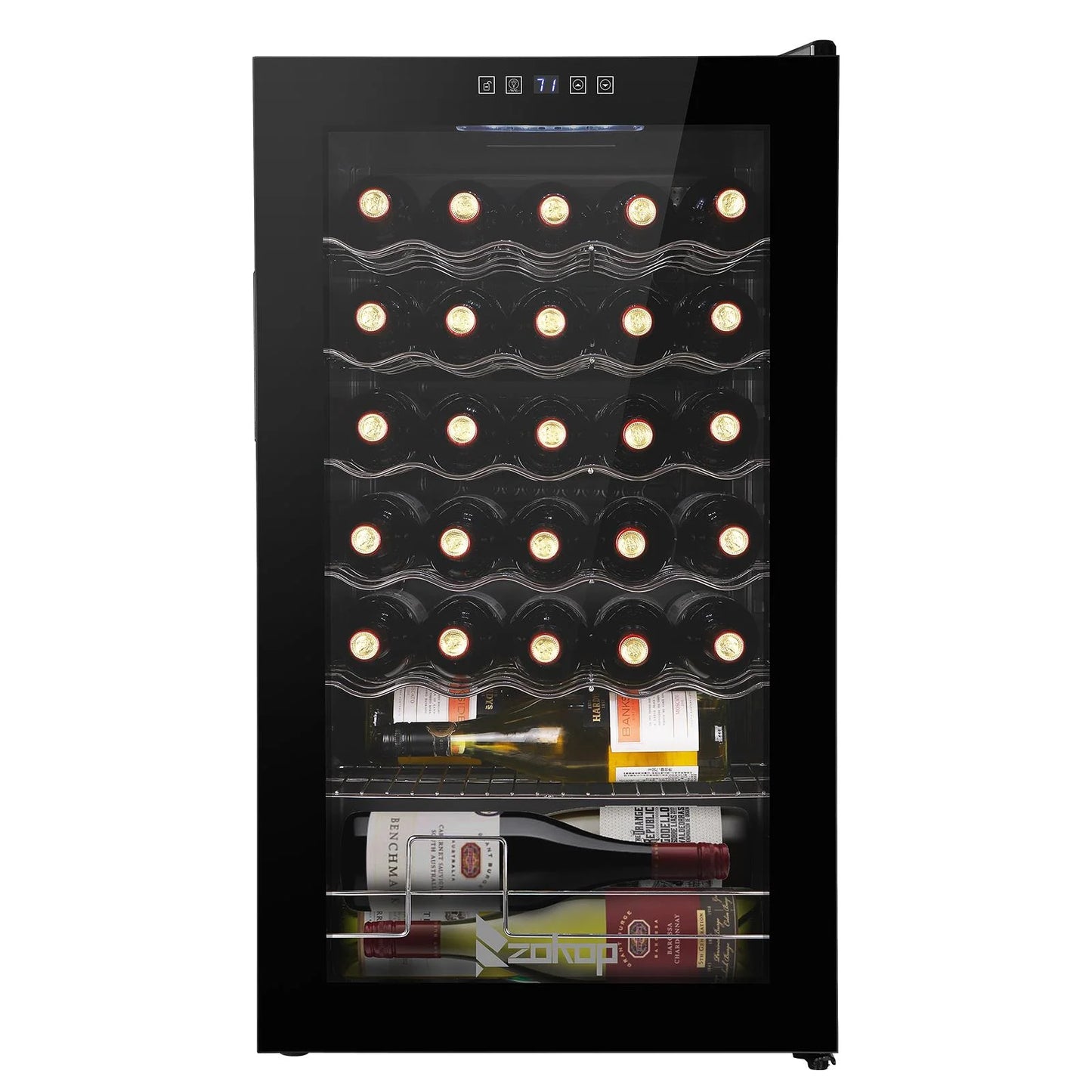Ktaxon 18 Bottle Compressor Wine Cooler Freestanding Wine Fridge, Fast Cooling, Low Noise