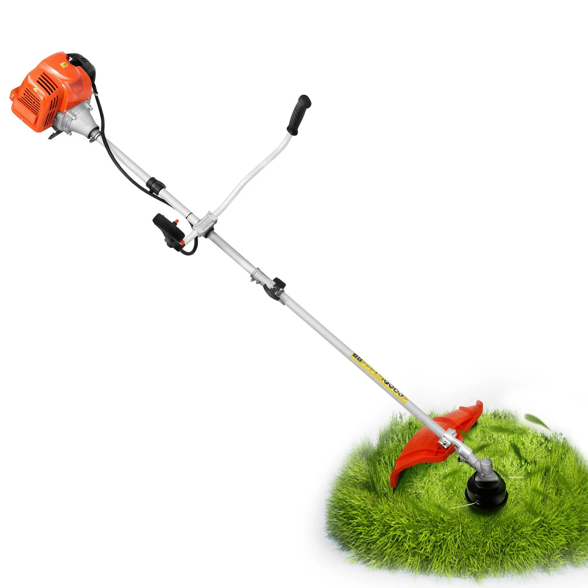 KFFKFF Grass Cutter, 51.7CC 2-Stroke, Fueled by Gas, 16.9" Wireless Lawn Trimmer, Versatile Yard Edger with Shoulder Support & 3T Blade, Plant Cutter for Efficient Lawn Maintenance