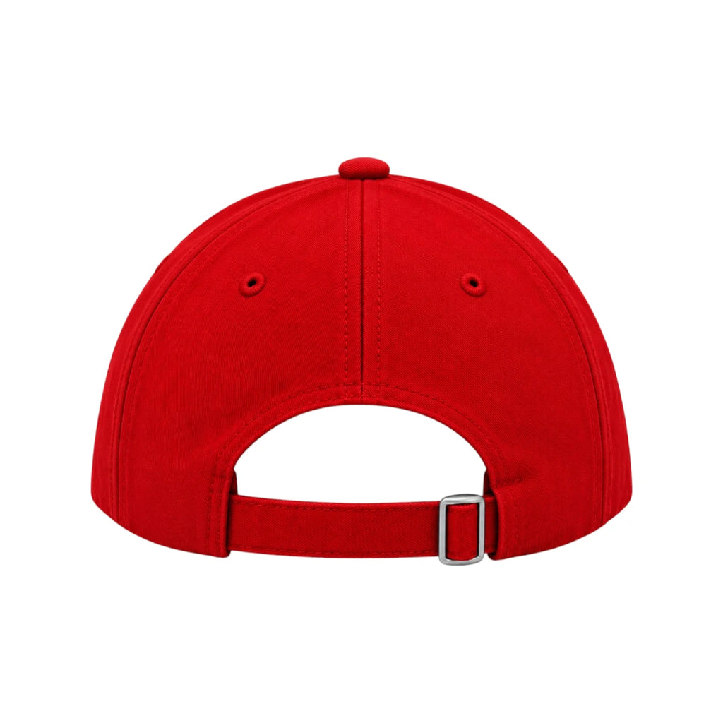 Warey Classic Cap – Red Adjustable Six Panel Cap