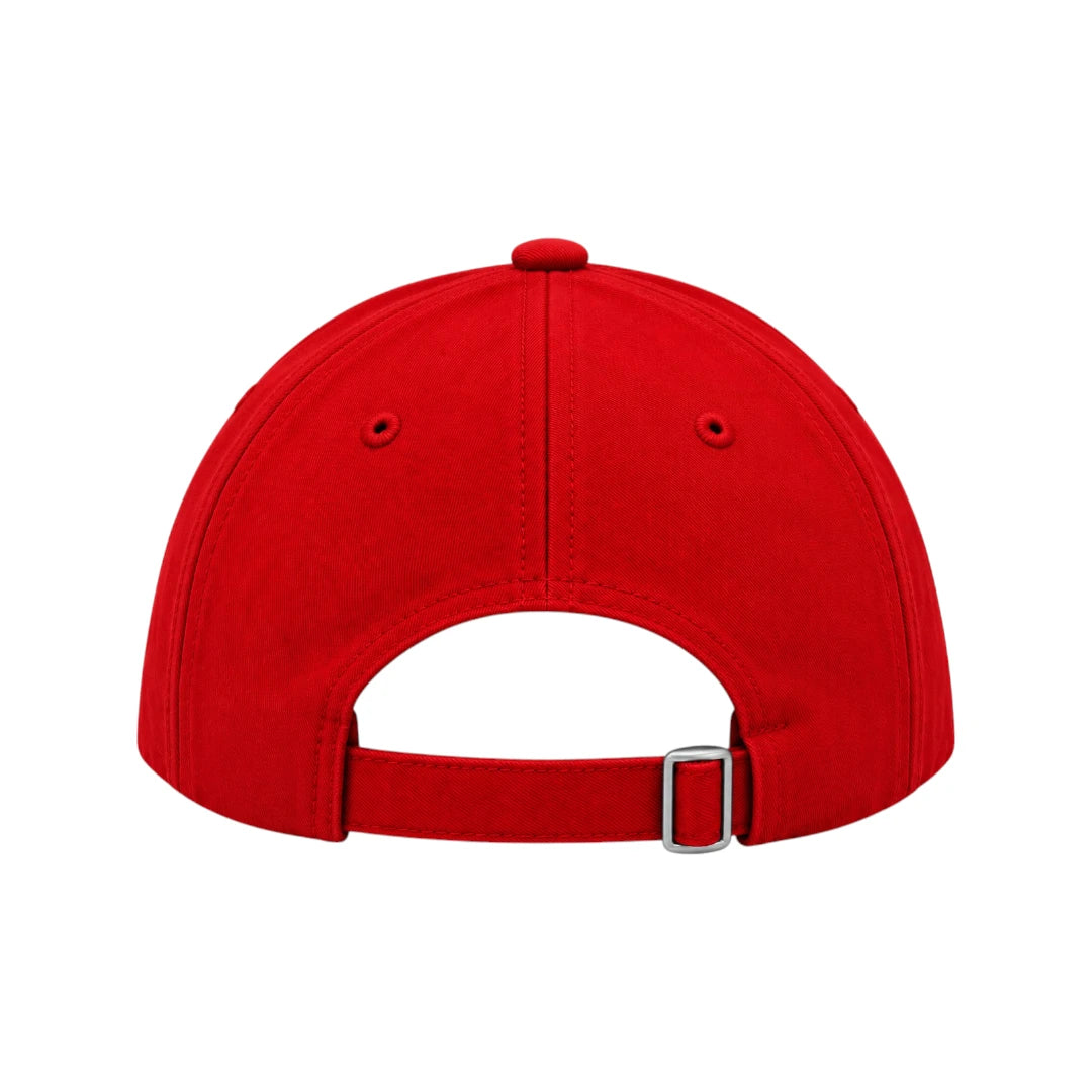 Warey Classic Cap – Red Adjustable Six Panel Cap