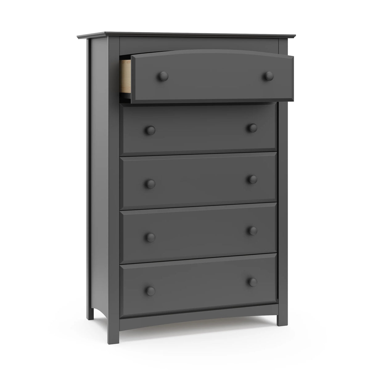 Storkcraft Kenton 5 Drawer Nursery Dresser, Pebble Gray