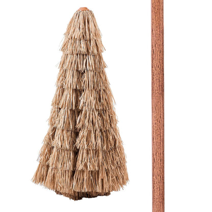 Tiki Umbrella Thatched Patio Umbrella 9 ft Poolside Patio Beach Umbrella