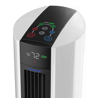 Lasko 42" 1500W All Season Tower Fan & Space Heater with Timer and Remote, White, FH500
