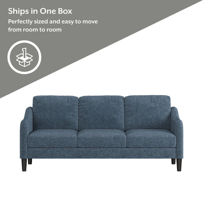 Mainstays Westley Swoop Arm Sofa, Burnt Orange