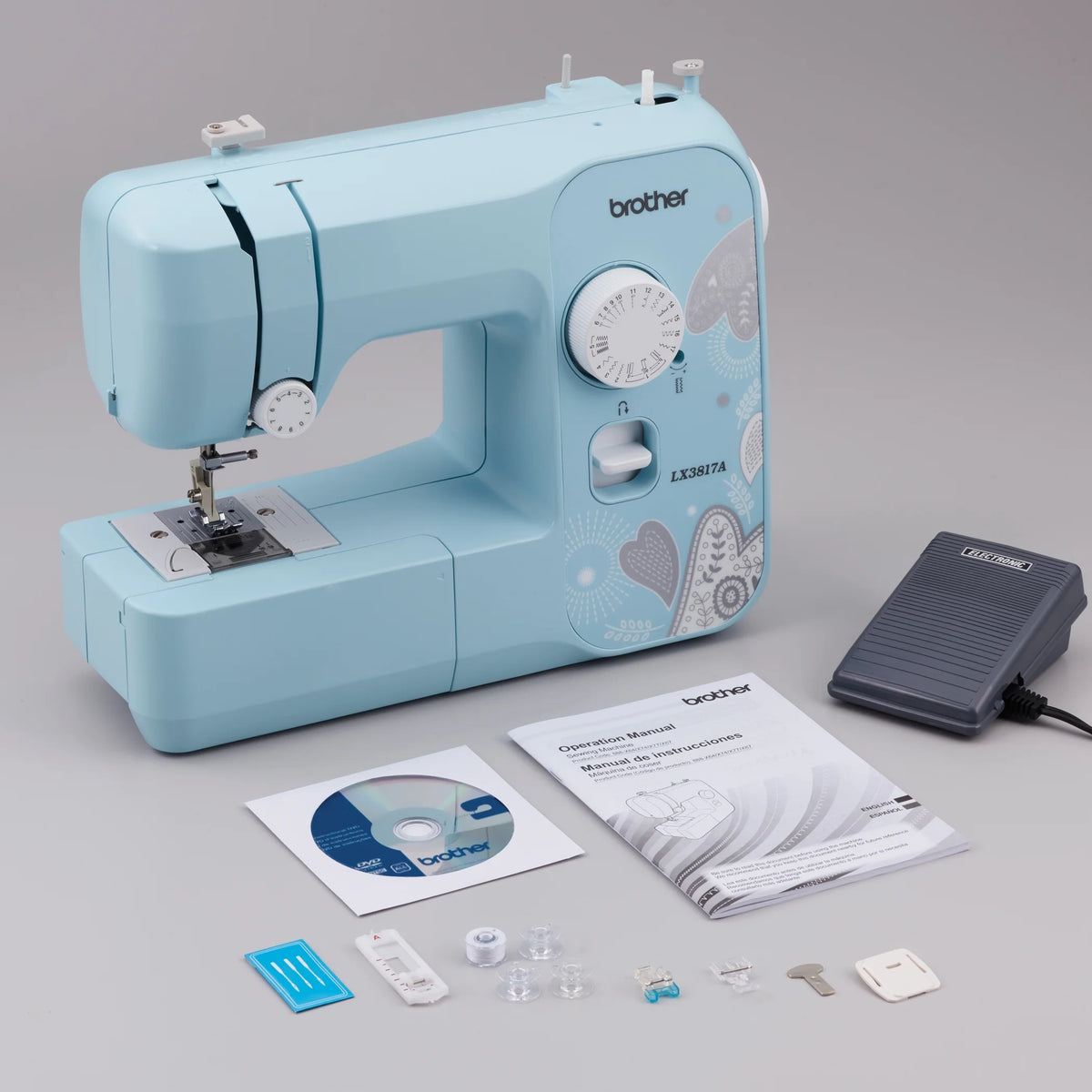 Brother LX3817- Beginner Sewing Machine, 17 Stiches