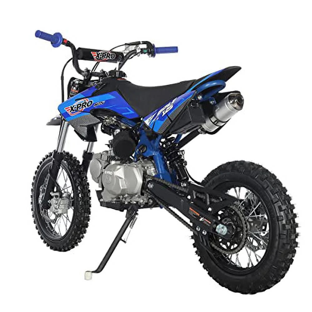 X-Pro Brand New Bolt 125cc Gas Pit Dirt Bike, Automatic Transmission E-Start 14"/12" Tires