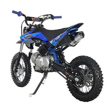 X-Pro Brand New Bolt 125cc Gas Pit Dirt Bike, Automatic Transmission E-Start 14"/12" Tires