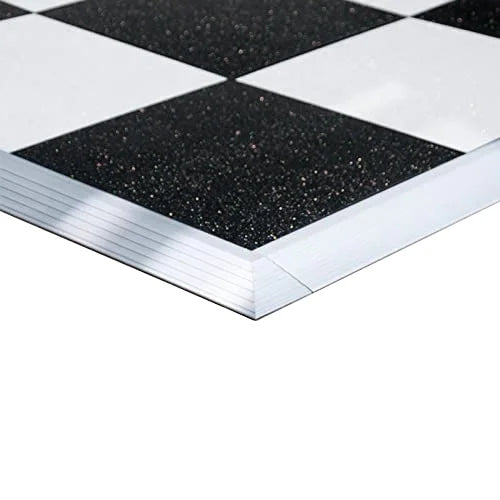 TentandTable Black Sparkle Portable Commercial Dance Floor - Indoor & Outdoor, 9 ft x 9 ft