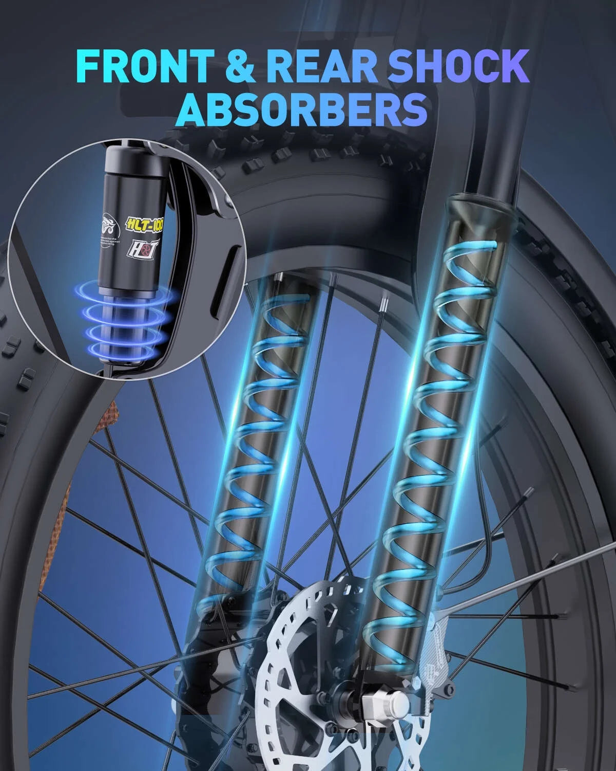 Dual Motor PEAK 3000W Electric Bike for Adults,31mph 48V 23Ah Electric Bicycle,26" Fat Tire Mountain Bike UL2849